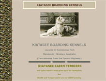 Tablet Screenshot of kiataseekennels.com